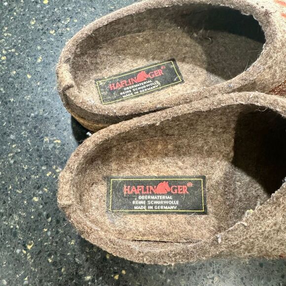 Haflinger Wool Embroidered Clogs. Brown. Size 37/US7 - Picture 7 of 9